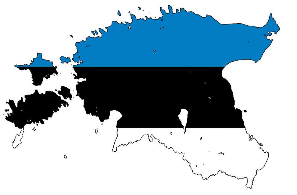 карта прапор Естонії