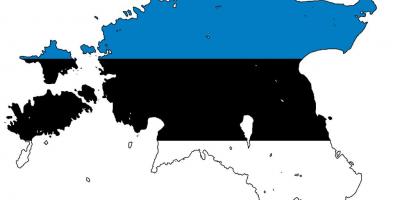Карта прапор Естонії