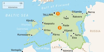 Карта Естонії